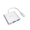 Адаптер Hoco HB14 Type-C to USB3.0+HDMI+PD2.0 Silver 181428