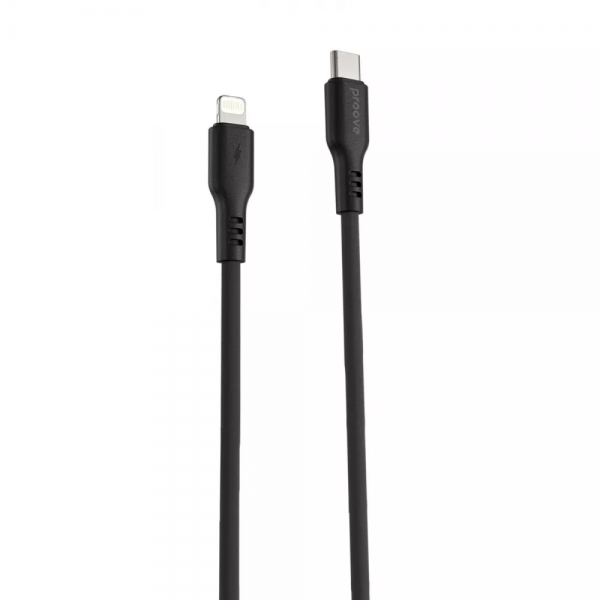 Кабель Proove Rebirth Type-C to Lightning 3A 1m Black