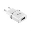 Сетевое зарядное устройство HOCO C11 1USB+кабель USB to Lightning White 180679