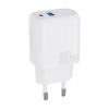 Зарядний пристрій Proove Silicone Power Plus 30W Type-C+USB White