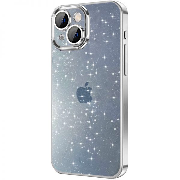 Чехол Glittershine для iPhone 15 Silver