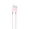 Кабель Hoco X97 Crystal USB to Type-C 2.4A 1м Light pink