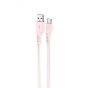 Кабель Hoco X97 Crystal USB to Type-C 2.4A 1м Light pink