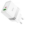 Сетевое зарядное устройство HOCO N21 PD30W+QC3.0+кабель Type-C to Lightning White 180719