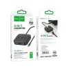 Адаптер Hoco HB35 Easy link 4в1 100Mbps Type-C to 3USB2.0+RJ45 0.2M Black 181449