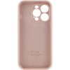 Чехол Silicone Case с защитой камеры для Iphone 15 Pro Розовый / Pink Sand 181878