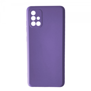 Чехол Silicone Case Camera без лого для Samsung Galaxy A71 Lilac