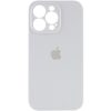 Чехол Silicone Case с защитой камеры для Iphone 15 Pro Белый / White