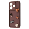 Чохол Pretty Things для Xiaomi Redmi 13 / Poco M6 Brown / Bear