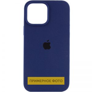 Чехол Silicone Case для Iphone 16 Синий / Deep navy