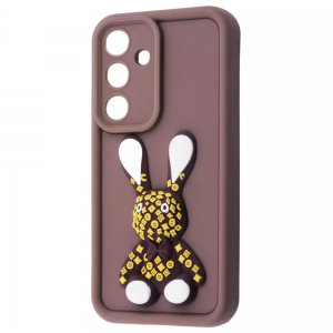 Чохол Pretty Things для Samsung Galaxy S24 Brown/Rabbit