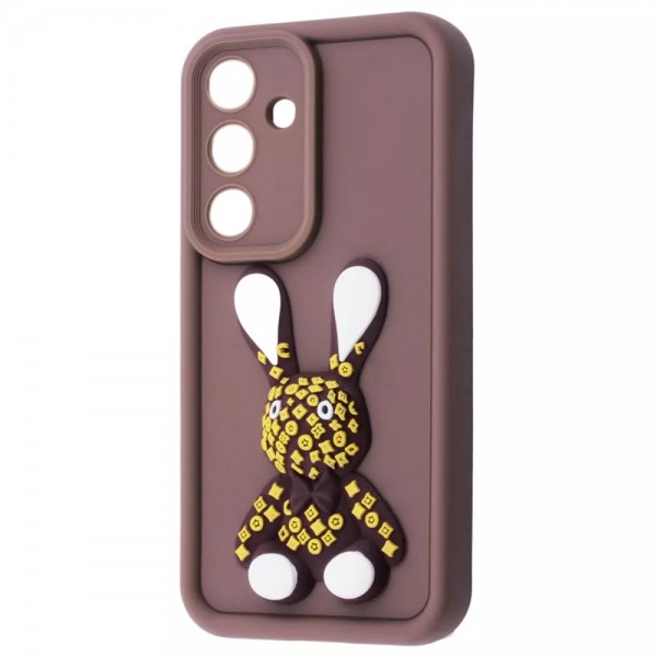 Чехол Pretty Things для Samsung Galaxy S24 Brown/Rabbit