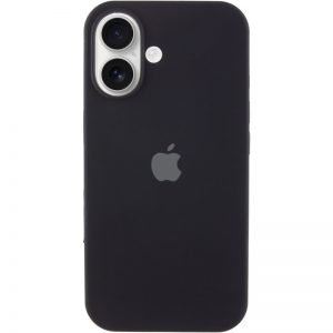 Чехол Silicone Case для Iphone 16 Plus Черный / Black