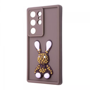 Чехол Pretty Things для Samsung Galaxy S24 Ultra Brown/Rabbit