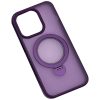 Чохол Metal Buttons MagSafe Colorful HQ Ring для Iphone 13 / 14 Purple 183030