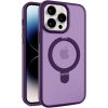 Чехол Metal Buttons MagSafe Colorful HQ Ring для Iphone 15 Pro Purple 183046