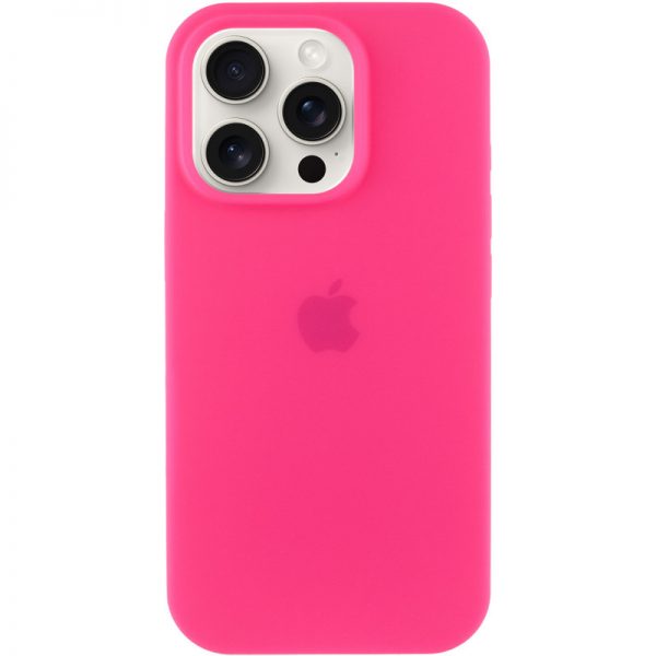 Чехол Silicone Case для Iphone 16 Pro Розовый / Barbie pink