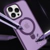 Чехол Metal Buttons MagSafe Colorful HQ Ring для Iphone 15 Pro Purple 183047