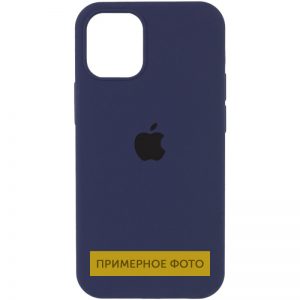 Чехол Silicone Case для Iphone 16 Pro Темно-синий / Midnight blue