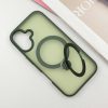 Чехол Metal Buttons MagSafe Colorful HQ Ring для Iphone 16 Green 183067