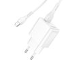 Сетевое зарядное устройство HOCO C98A Proton+кабель Type-C 1USB QC3.0 18W White 183270