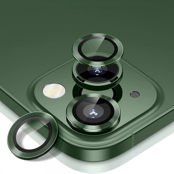 Защитное стекло Lens на камеру для Iphone 13 / 13 Mini Green