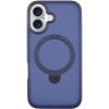 Чехол Metal Buttons MagSafe Colorful HQ Ring для Iphone 16 Dark Blue