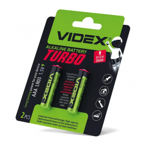 Батарейка VIDEX TURBO LR03 AAA 1шт