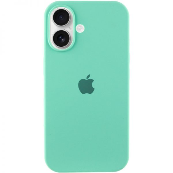 Чехол Silicone Case для Iphone 16 Plus Бирюзовый / Marine Green