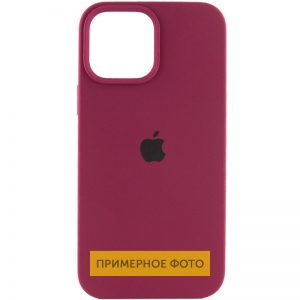 Чехол Silicone Case для Iphone 16 Plus Бордовый / Maroon