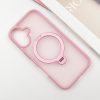 Чехол Metal Buttons MagSafe Colorful HQ Ring для Iphone 16 Pink 183094