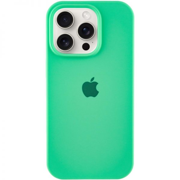 Чехол Silicone Case для Iphone 16 Pro Зеленый / Spearmint