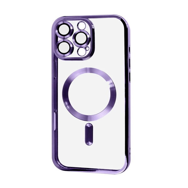 Чехол Xrome MagSafe для Iphone 16 Pro Max Прозрачный / Purple