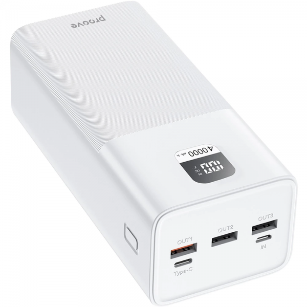 Зовнішній акумулятор Proove Giant 100W 40000mAh White