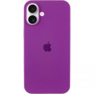 Чехол Silicone Case для Iphone 16 Фиолетовый / Grape