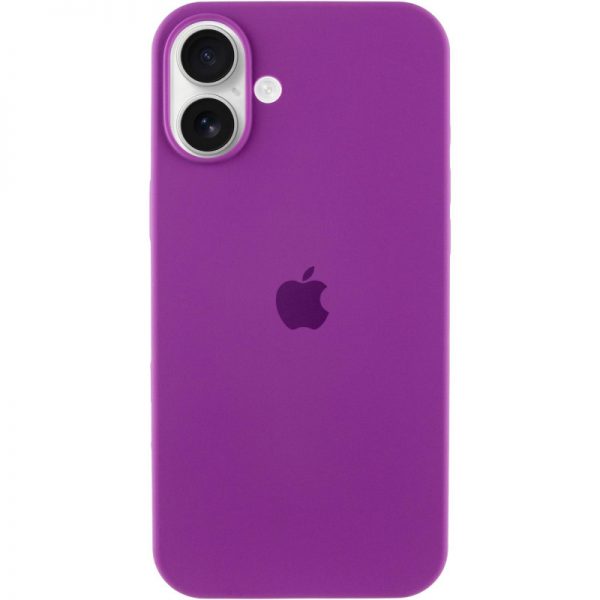 Чехол Silicone Case для Iphone 16 Фиолетовый / Grape