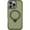 Чехол Metal Buttons MagSafe Colorful HQ Ring для Iphone 16 Pro Green