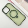 Чехол Metal Buttons MagSafe Colorful HQ Ring для Iphone 16 Pro Green 183106