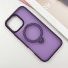 Чехол Metal Buttons MagSafe Colorful HQ Ring для Iphone 16 Pro Purple 183121