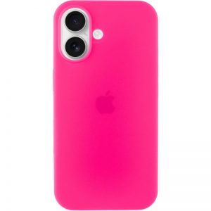 Чехол Silicone Case для Iphone 16 Plus Розовый / Barbie pink