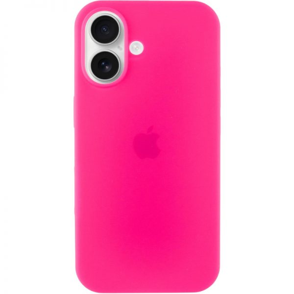 Чехол Silicone Case для Iphone 16 Plus Розовый / Barbie pink