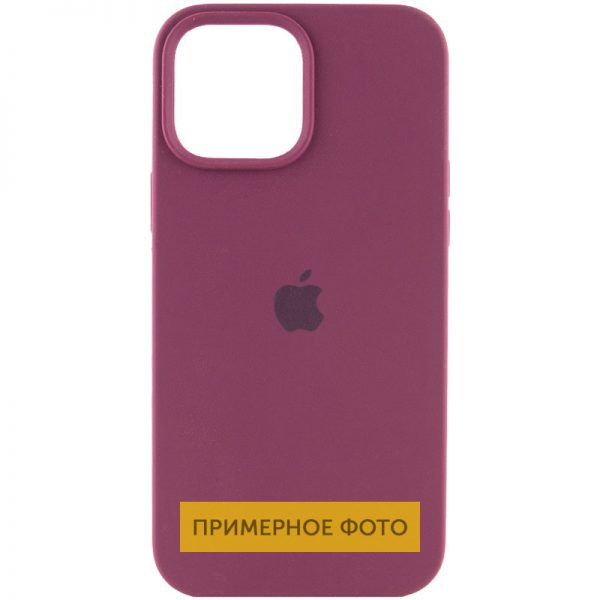 Чехол Silicone Case для Iphone 16 Бордовый / Plum