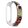 Ремешок ArmorStandart Superhero для Xiaomi Mi Band 5/6 DP Comix White