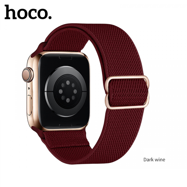 Ремешок HOCO WA04 для Apple Watch 42/44/45/49 mm Dark Wine