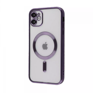 Чохол Metal Matte MagSafe для Iphone 11 Deep purple