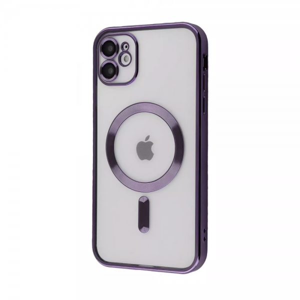 Чехол Metal Matte MagSafe для Iphone 11 Deep purple