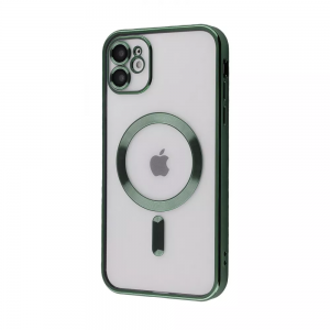 Чохол Metal Matte MagSafe для Iphone 11 Dark green