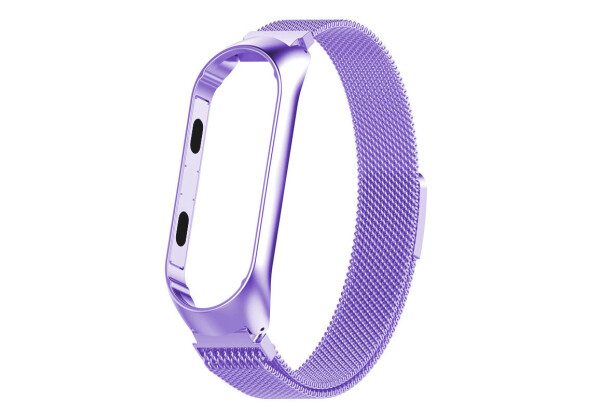 Ремешок Milanese Loop для Xiaomi Mi Band 3/4/5/6 Light purple