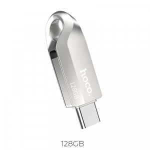 Флеш-память Hoco UD8 USB+Type-C 128Gb Silver