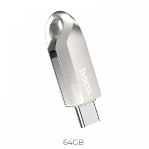 Флеш-память Hoco UD8 USB+Type-C 64Gb Silver